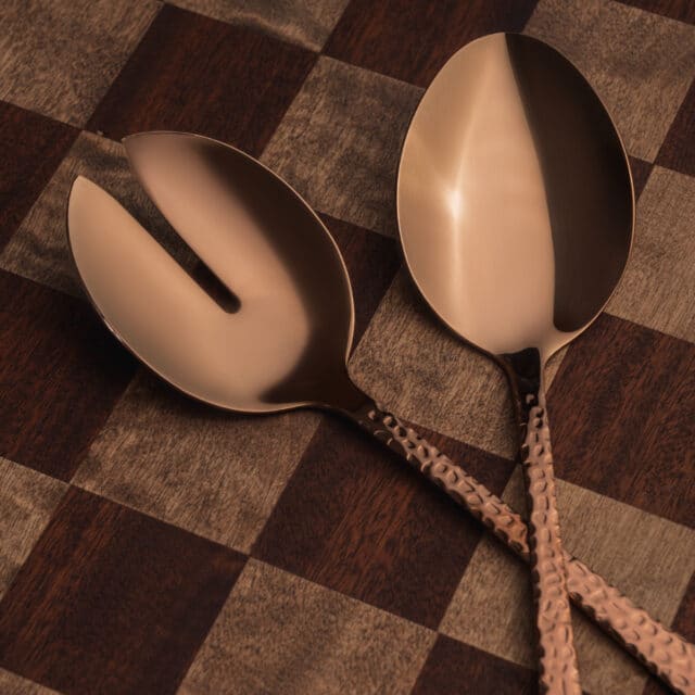 Vargen Thor Fenix Copper Lettuce Cutlery 2