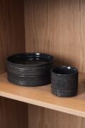 SERVICEN C – set van 4 dessertborden (antraciet)