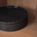 SERVICEN C – set van 4 dinerborden (Antraciet)