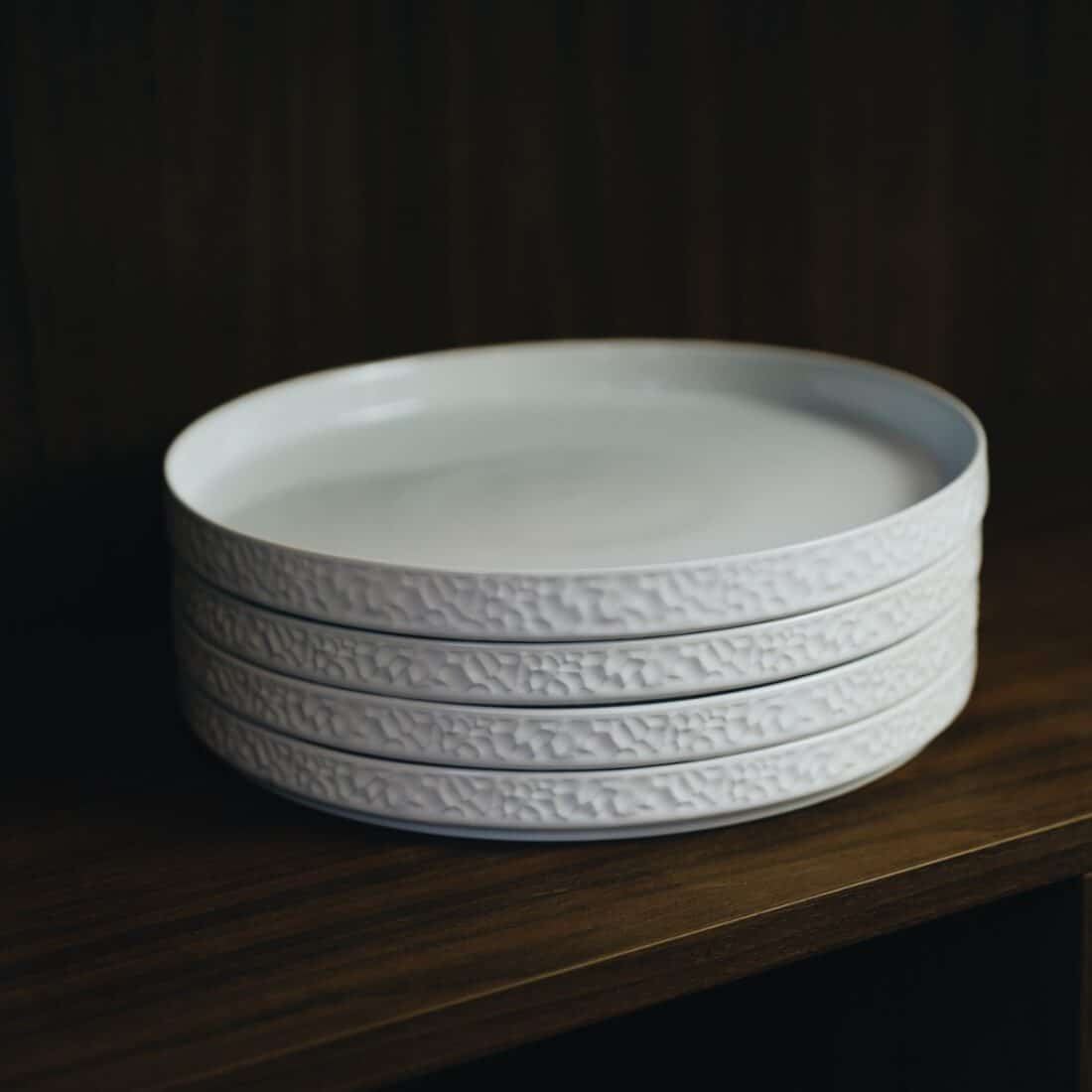 Servicen C Set Van 4 Dinerborden Wit