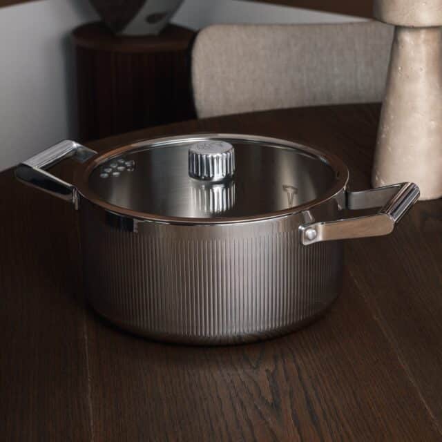 Glima 8211 Poêle de 4 litres en acier inoxydable poli