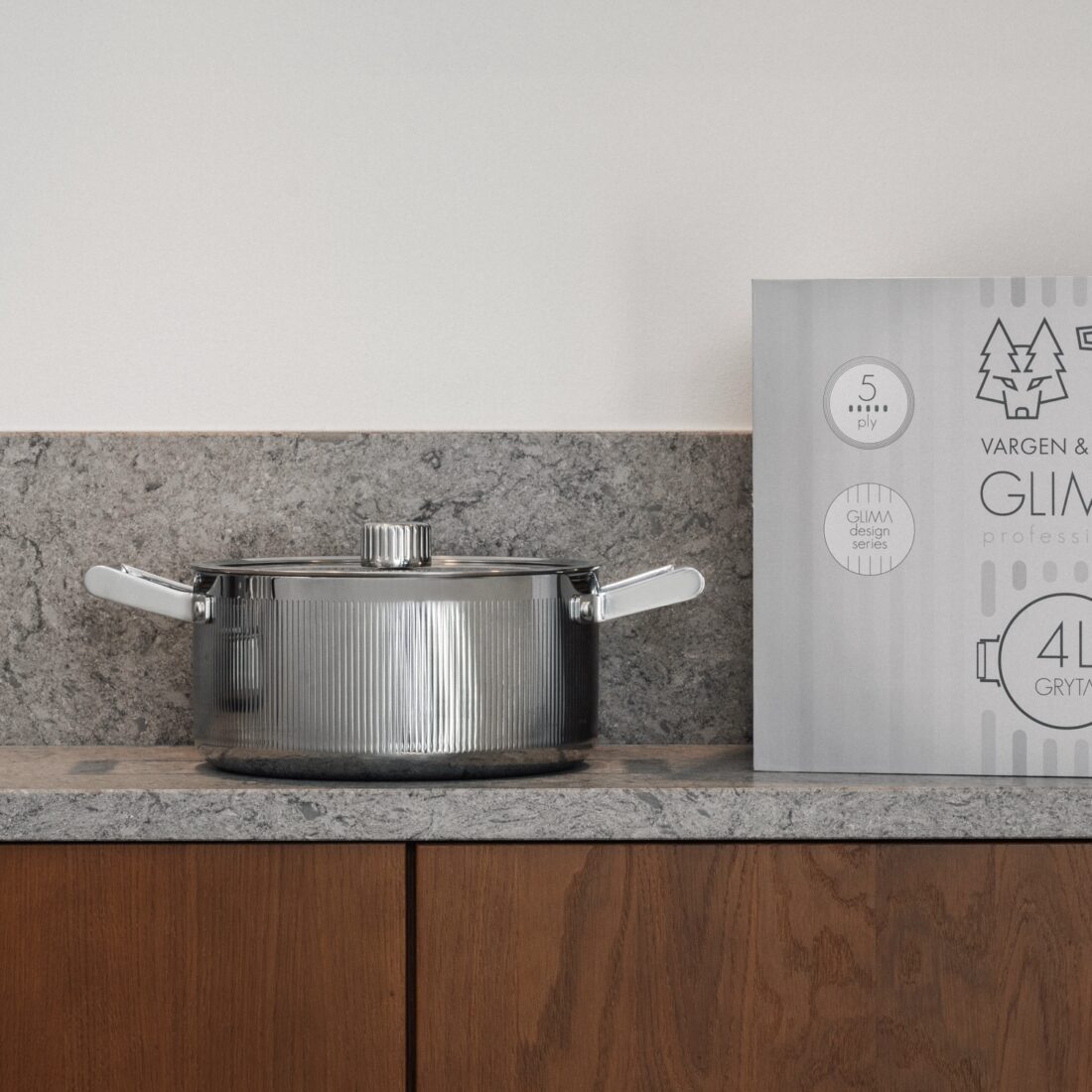 Vargen Thor Glima Silver Marmite de 4 litres 2