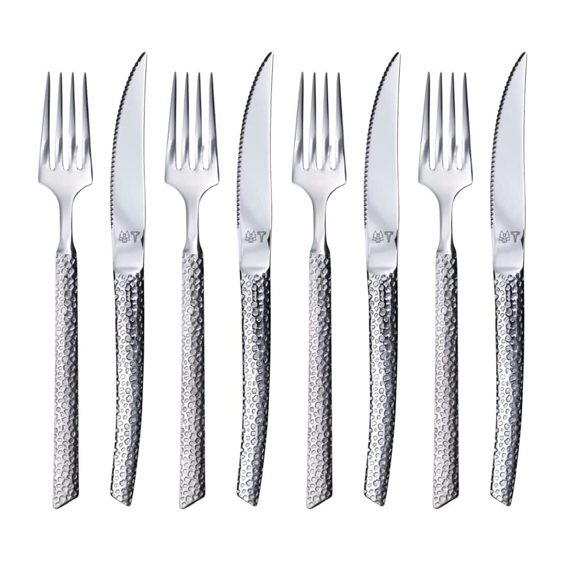 Vargen Thor Steak Set Zilveren Glima 7