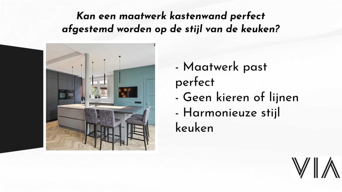 Kan Een Maatwerk Kastenwand Perfect Afgestemd Worden Op De Stijl Van De Keuken