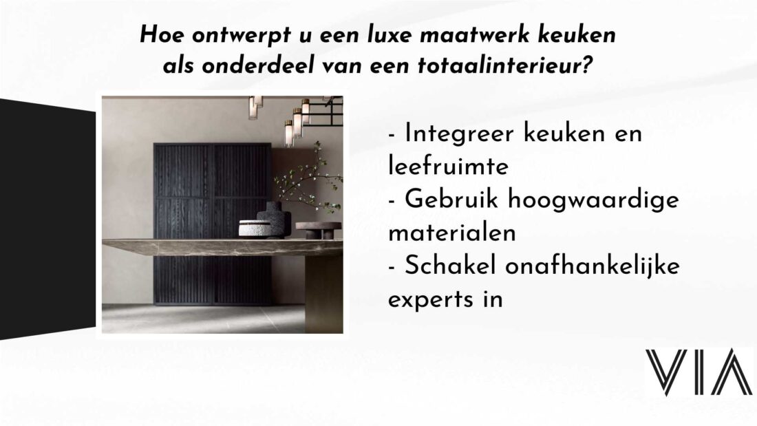 Hoe Ontwerpt U Een Luxe Maatwerk Keuken Als Onderdeel Van Een Totaalinterieur