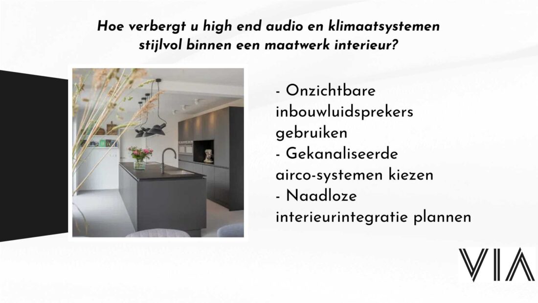 Hoe Verbergt U High End Audio En Klimaatsystemen Stijlvol Binnen Een Maatwerk Interieur
