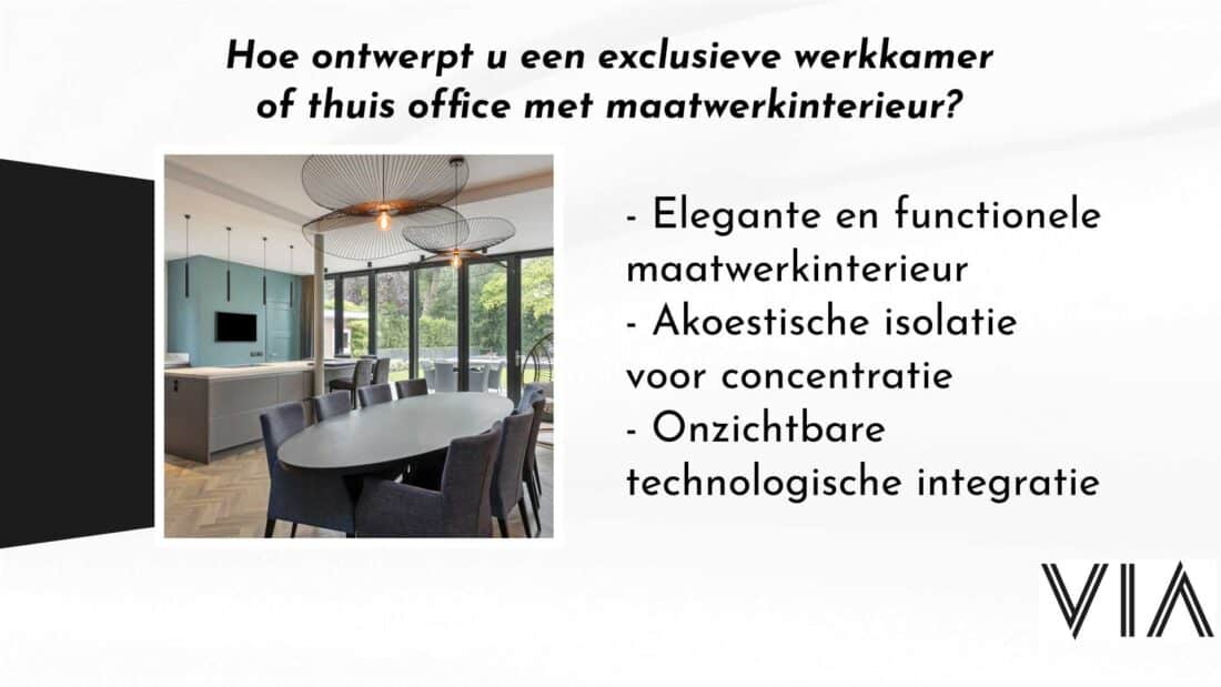 Hoe Ontwerpt U Een Exclusieve Werkkamer Of Thuis Office Met Maatwerkinterieur