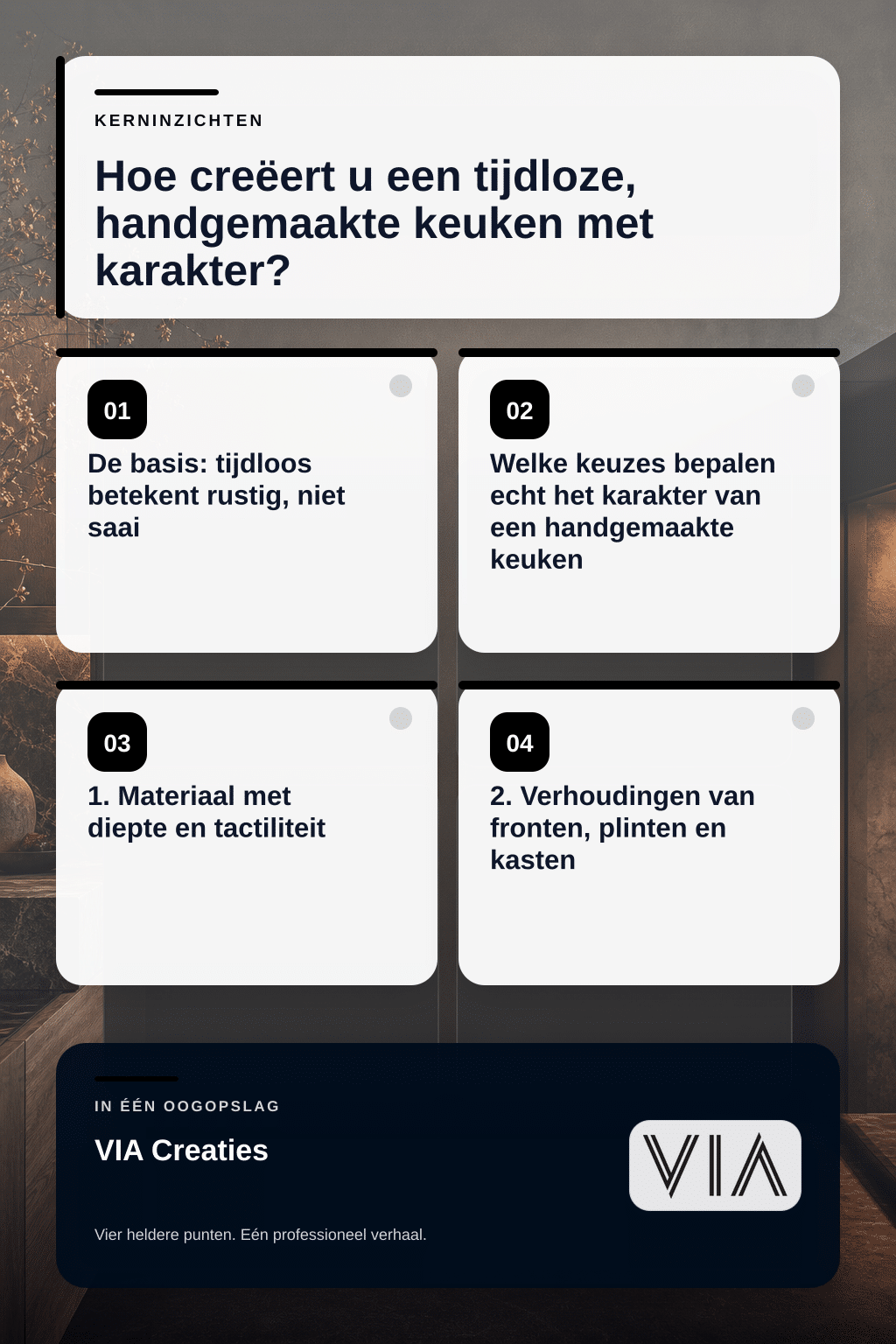 Hoe creëert u een tijdloze, handgemaakte keuken met karakter? - infographic