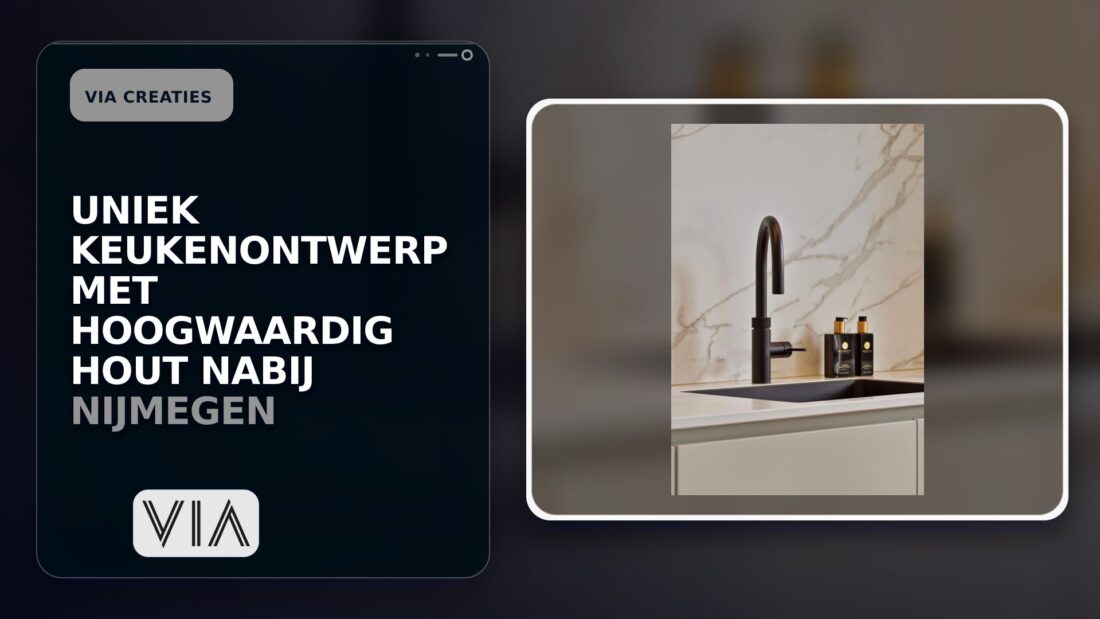 Uniek keukenontwerp met hoogwaardig hout nabij Nijmegen
