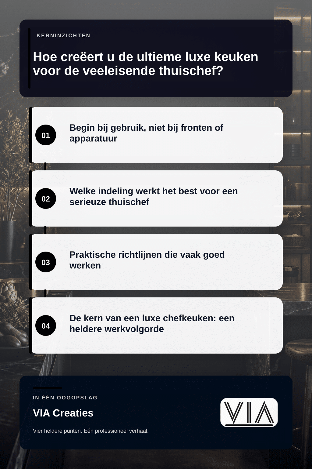Hoe creëert u de ultieme luxe keuken voor de veeleisende thuischef? - infographic
