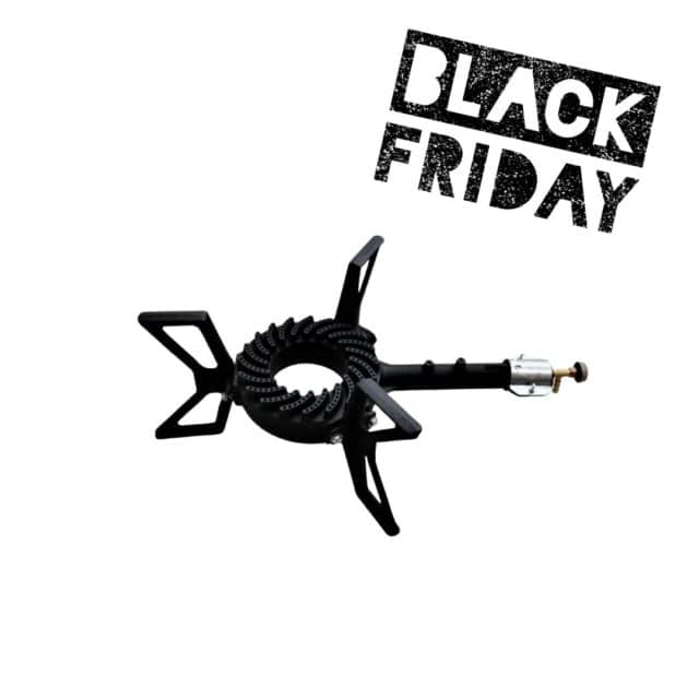 Black Friday Deal! Percolator met twee Emaille mokken Zwart