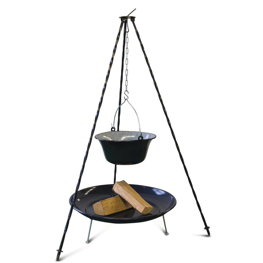 Tripod set with witch kettle and fire bowl