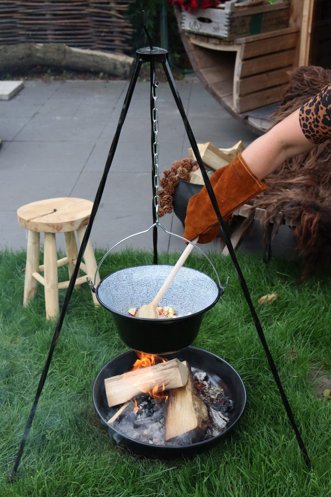 BBQ Handschoen buitenkoken