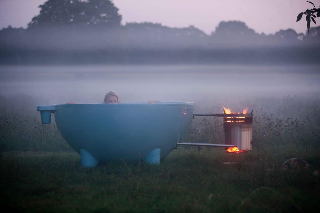 Bain à remous chauffé au bois Dutchtub original