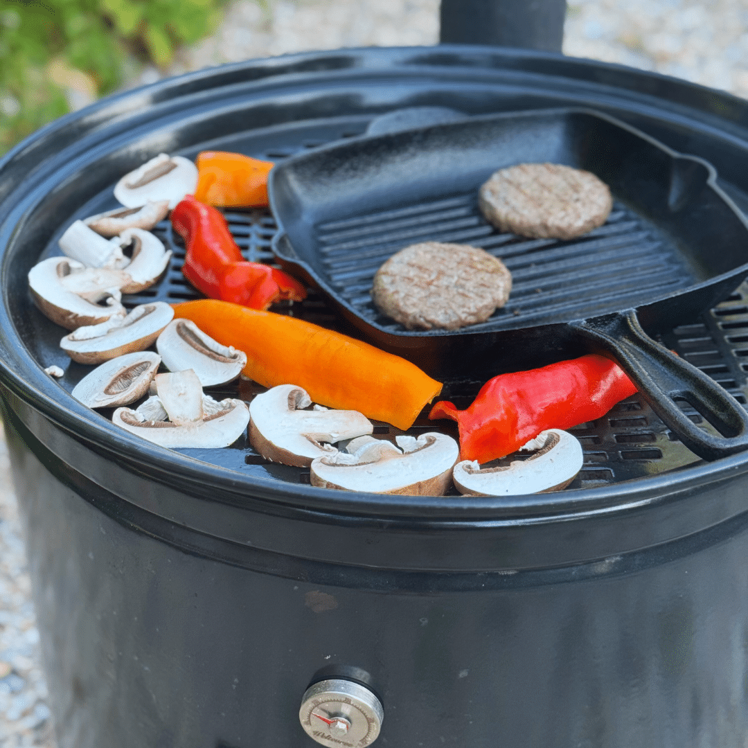 BBQ buiten kookkachel met grillrooster