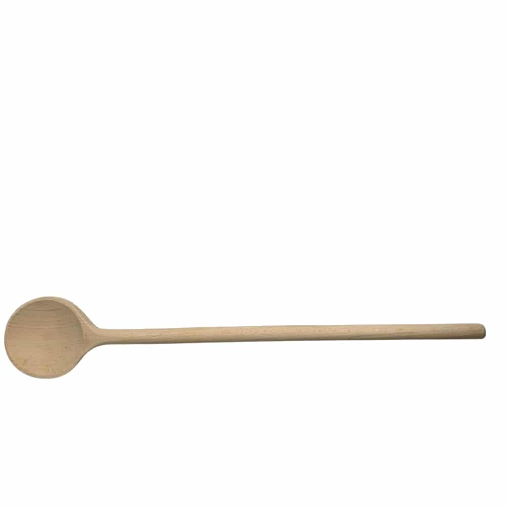 Long wooden spoon