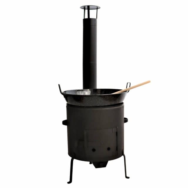 FIRE LAB. outdoor cooking stove with wok