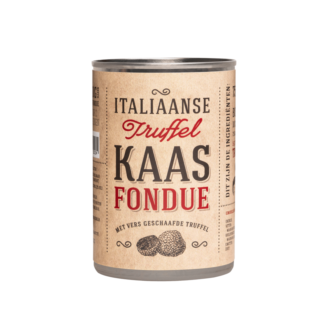 Delicious canned Italian truffle cheese fondue