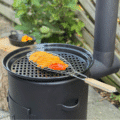 VUUR LAB. BBQ buiten kookkachel met grillrooster en vis grillrooster pompoen