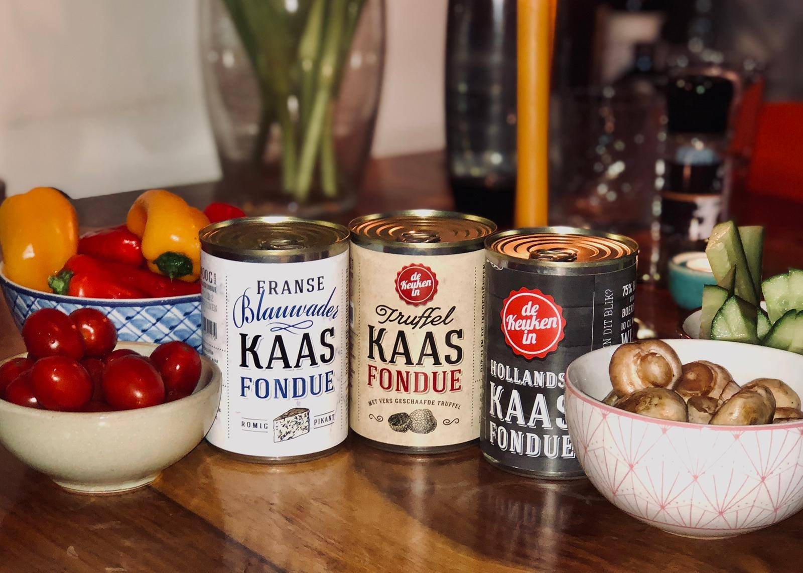 Kleine Degustation von drei Arten von Käsefondue