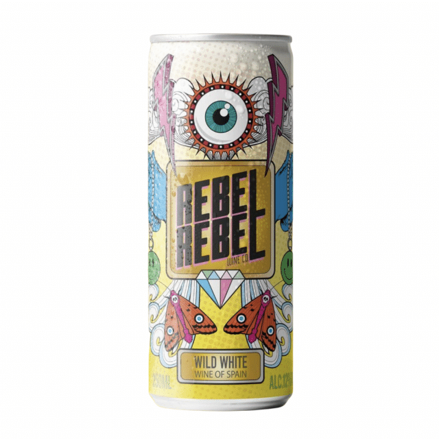Wild White Wine canned from Rebel Rebel Wine Co.