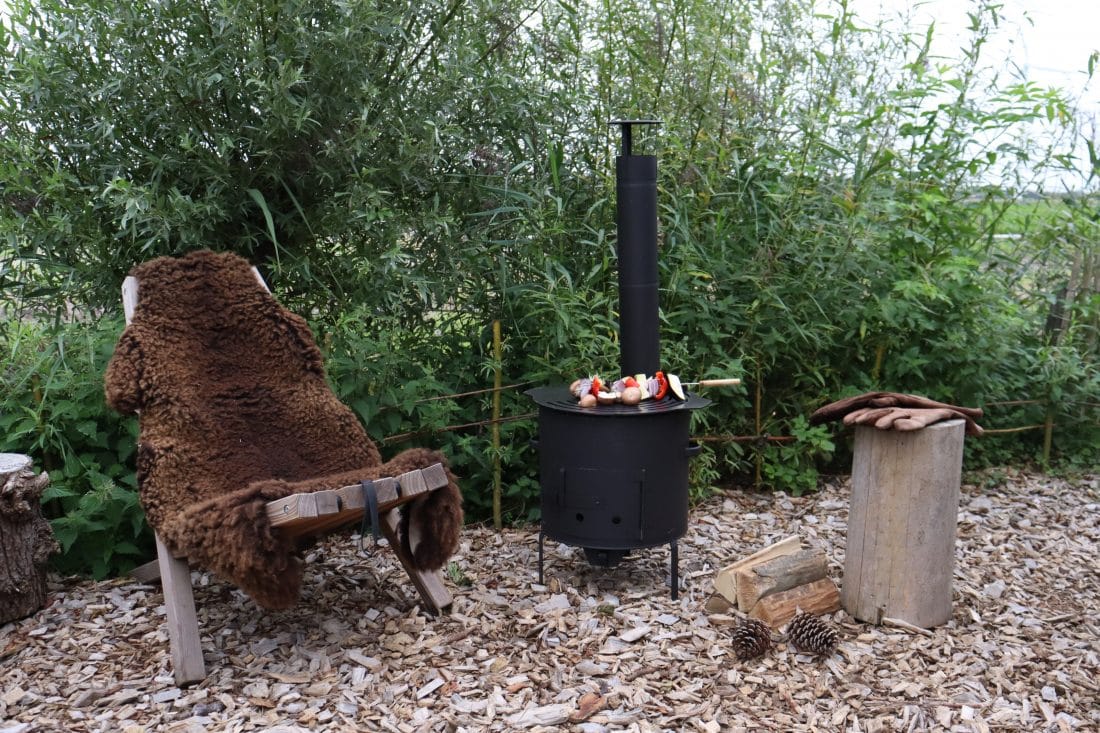 VUUR LAB. outdoor cooking stove with plancha