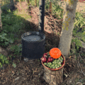 BBQ buiten kookkachel met grilrooster