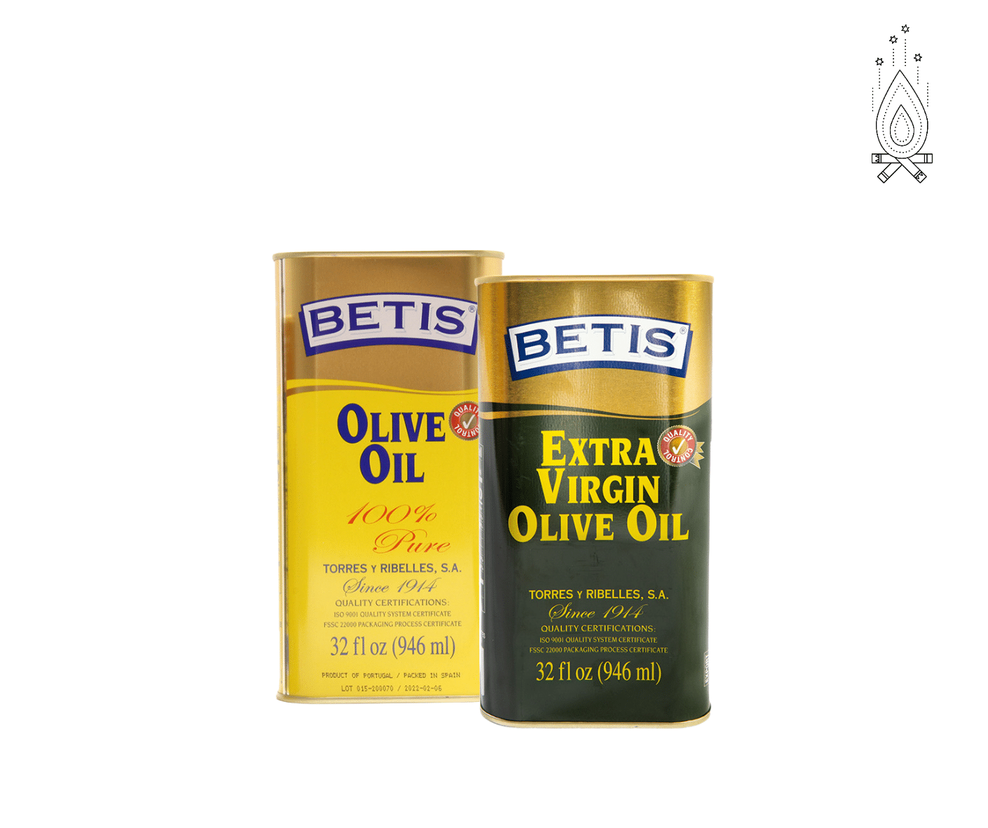 Betis olijfolie actie | Bakolijfolie & Extra Virgine 946 ml