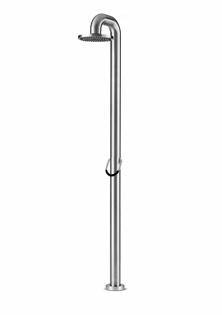Jee-O Fatline 01 outdoor shower - brushed stainless steel