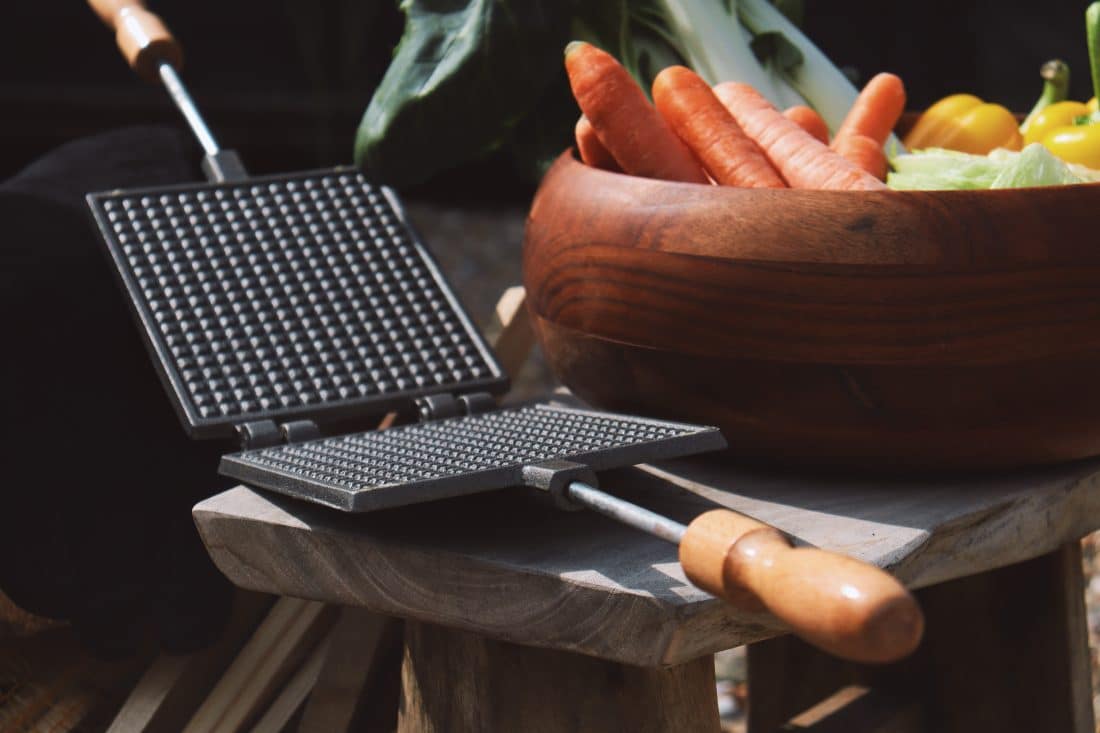 Hornea también gofres vegetales saludables con la gofrera