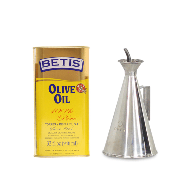 Magnifique bidon d'huile OFYR et huile de cuisson fine de Betis