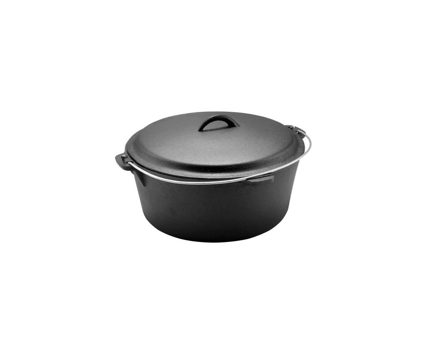 Beautiful cast-iron pan for on the BBQ or over the fire of the tripod set