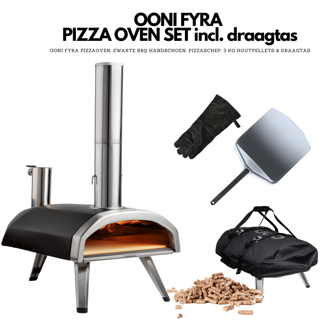 Set de horno para pizza OONI Fyra super completo