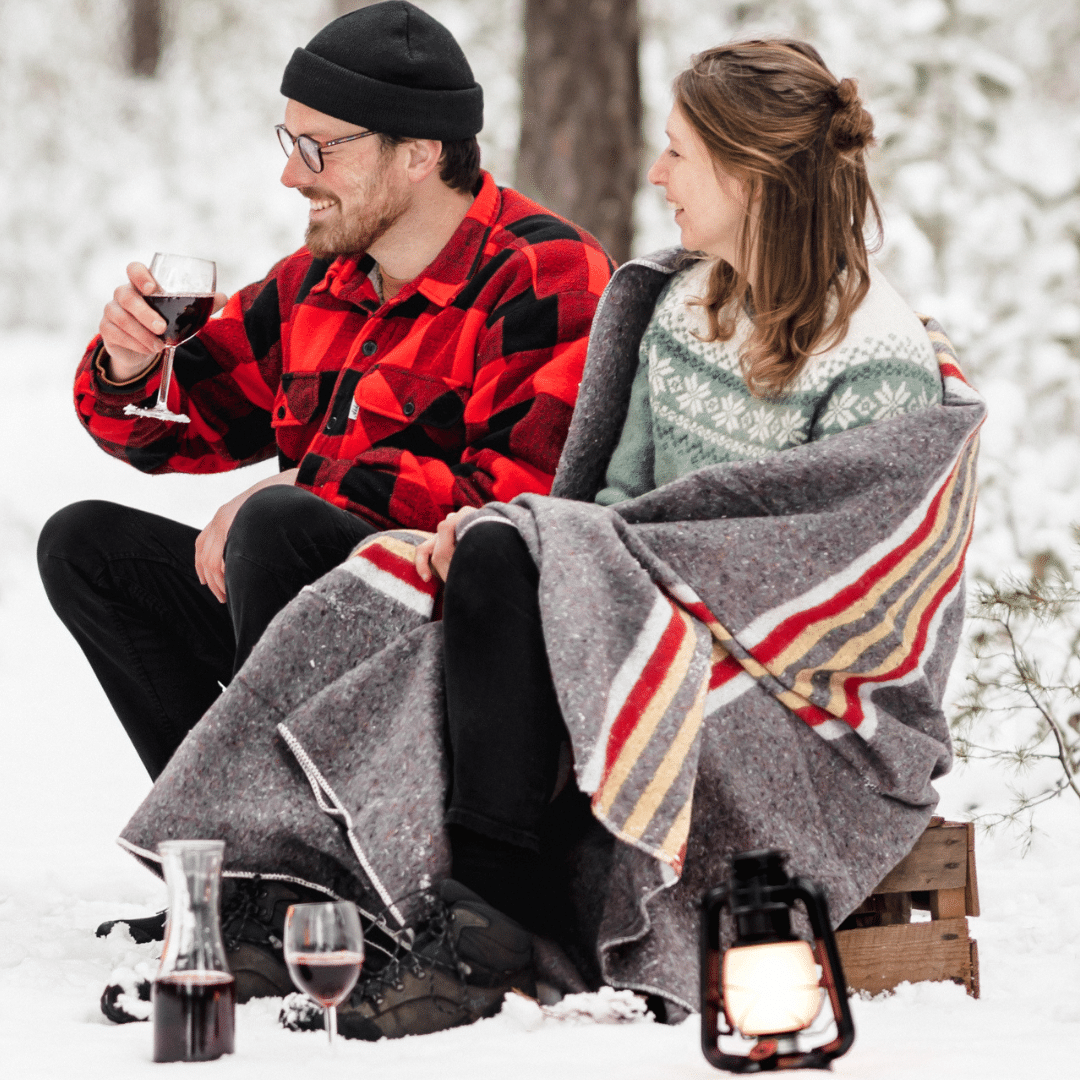 stoere deken rood geel wit Vuur LAB