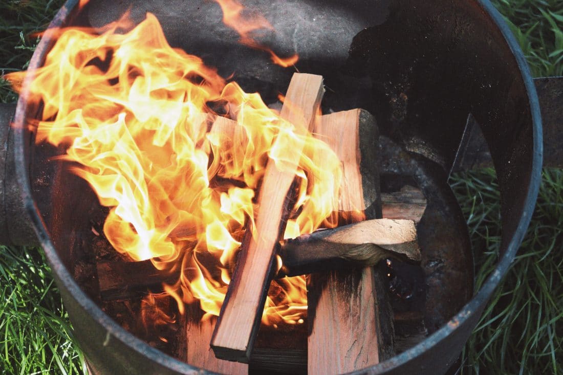 Chauffage et cuisine en plein air