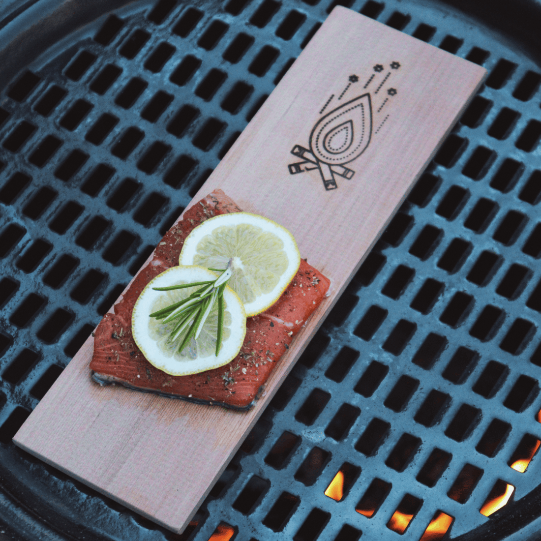 Tapas smoking board XL Cedar wood VUUR LAB.® Salmon Lemon