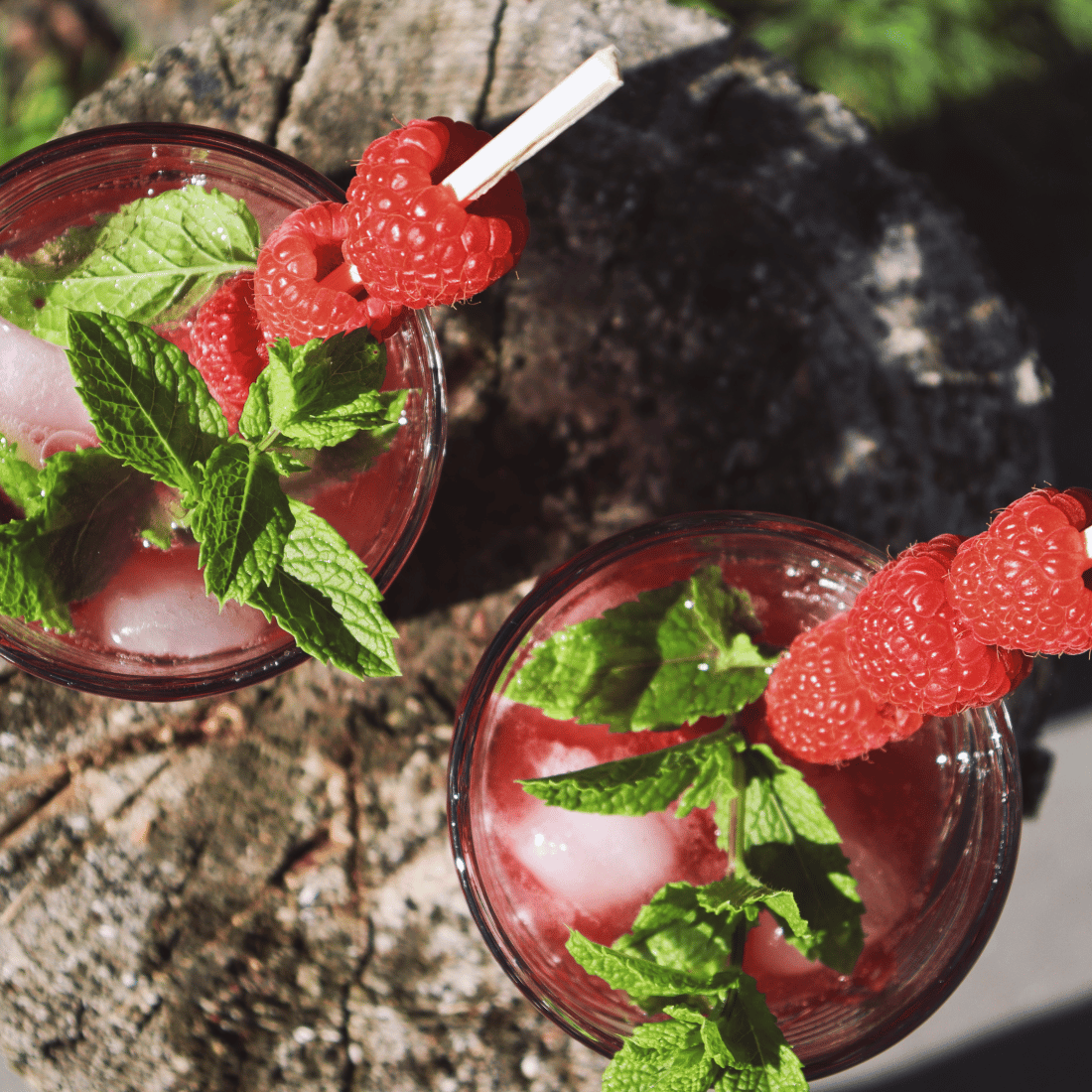 Agropošta Raspberry raspberry syrup mocktail