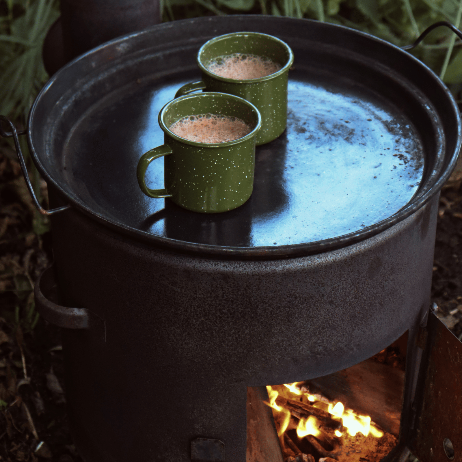 Hot chocolate from green mug Doris Sagaform