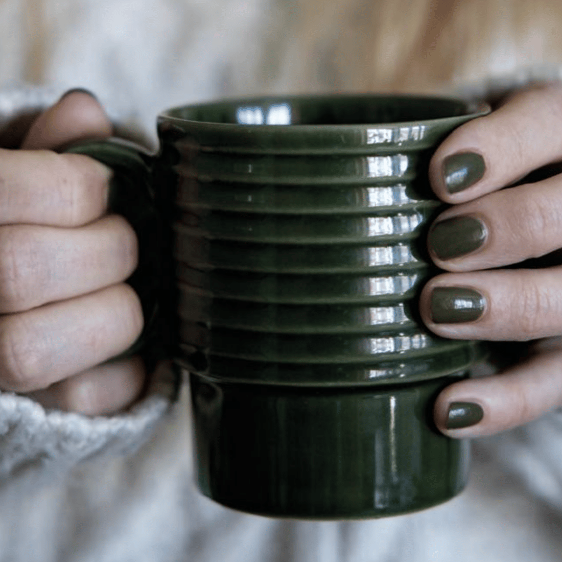 Beautiful green mug Sagaform