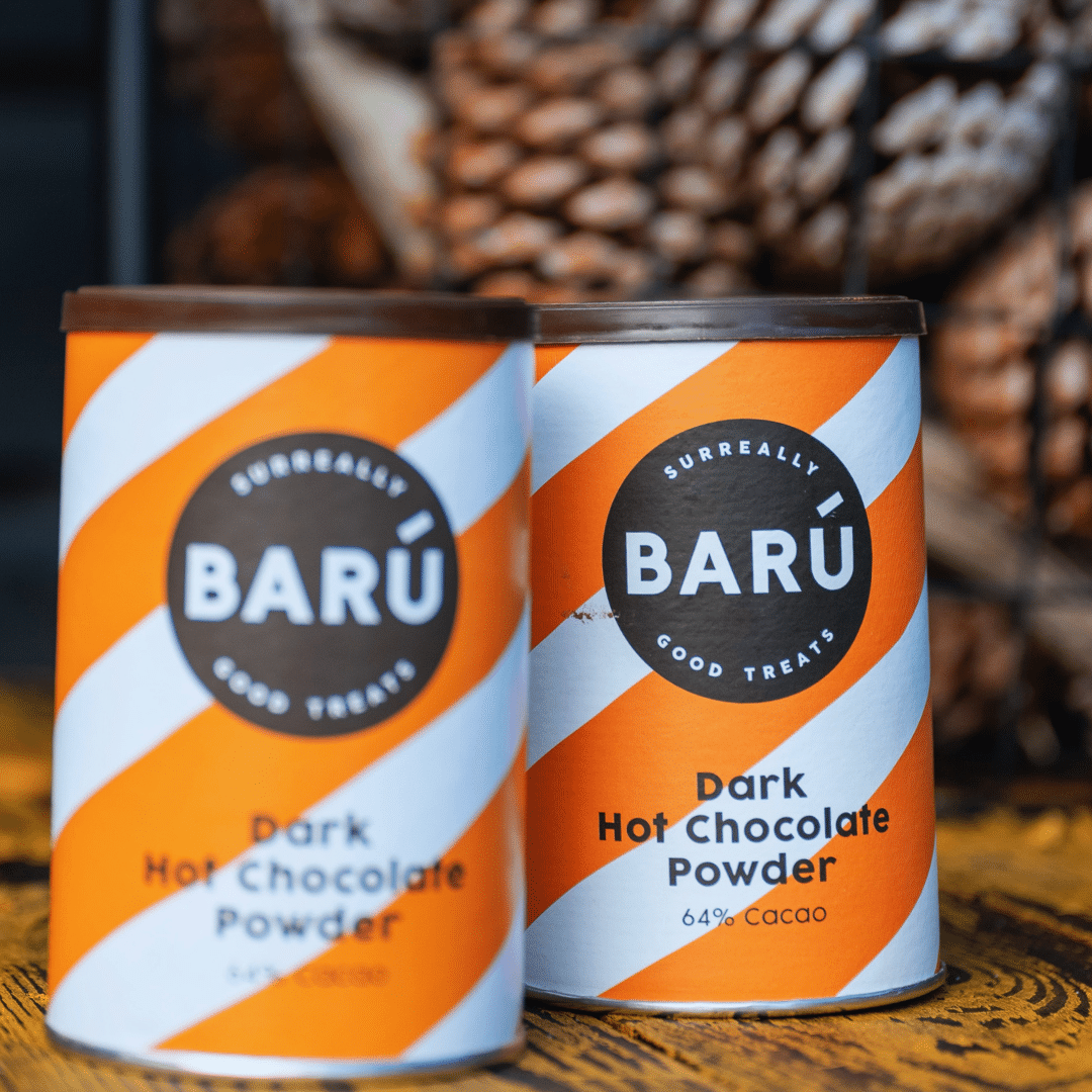 Dunkle heiße Schokolade Pulver Barú