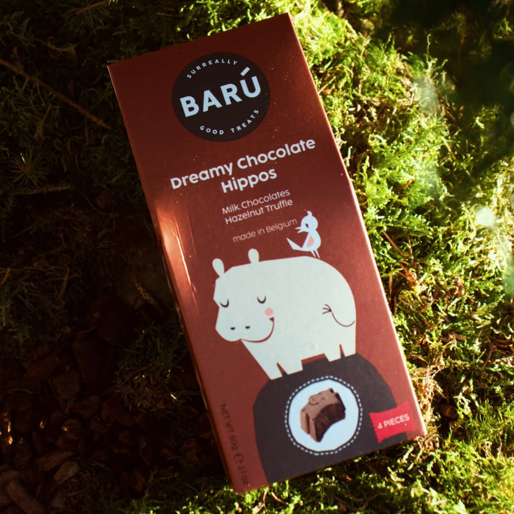Dreamy chocolate hippos hazelnoot truffel