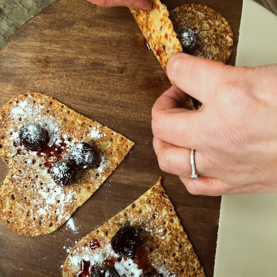 Heerlijke pannenkoeken met Amarena kersen!