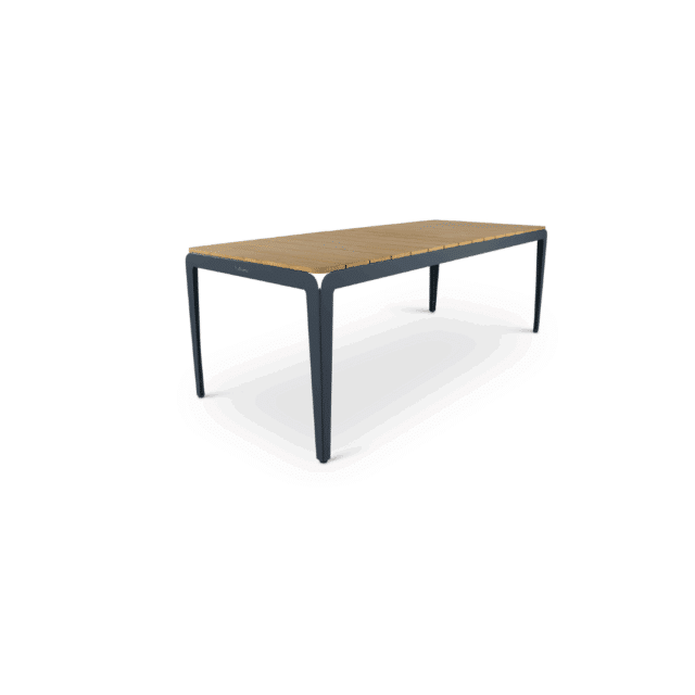Bended table wood blauw