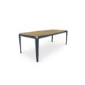 Bended table wood grijsblauw