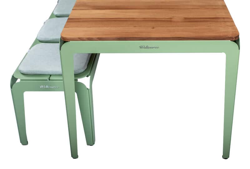 Bended Table Wood Groen Weltevree