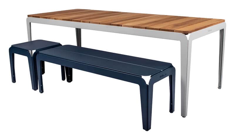 Bended Table Wood Grijs Weltevree