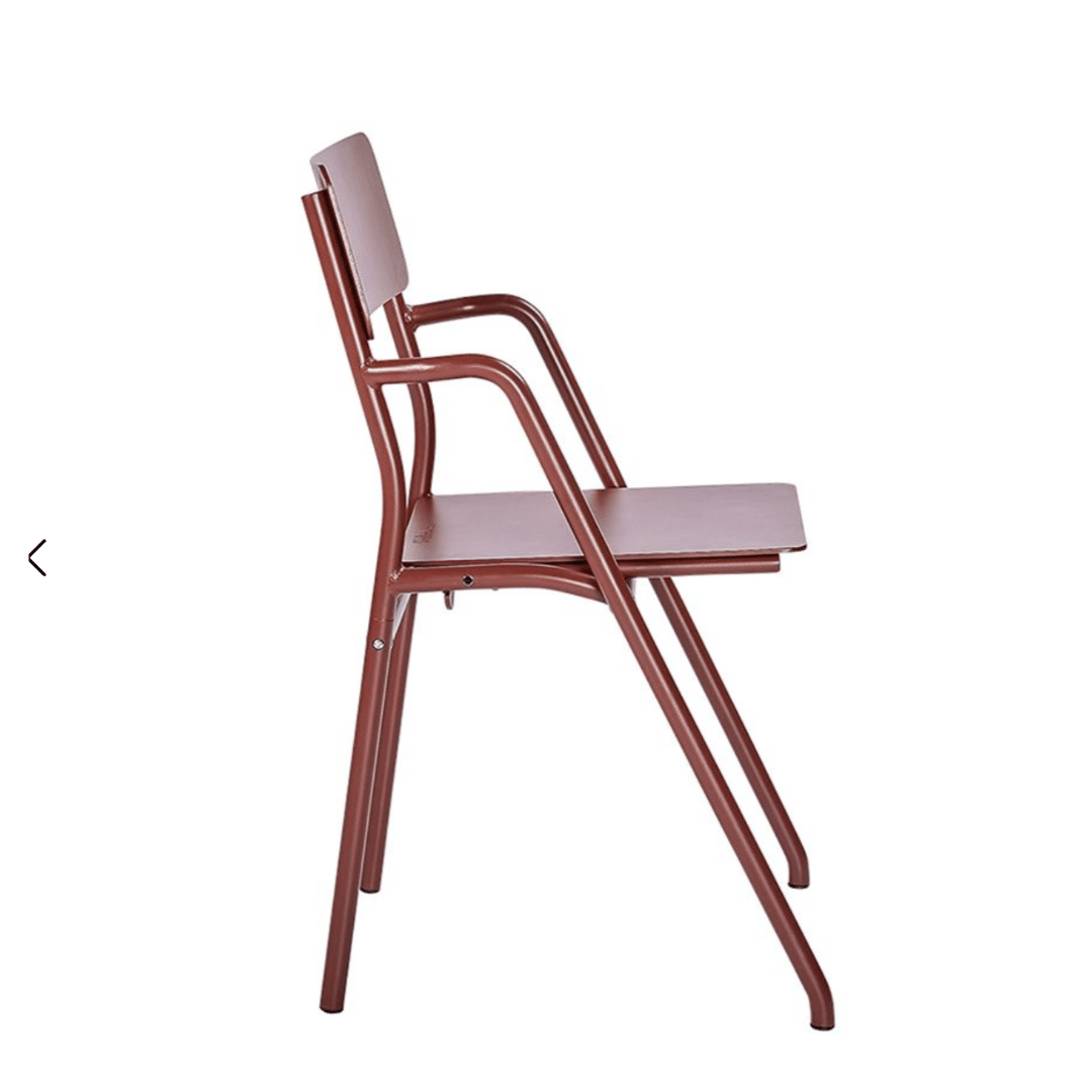 Flip-Up Chair Oxide Red Weltevree zijkant