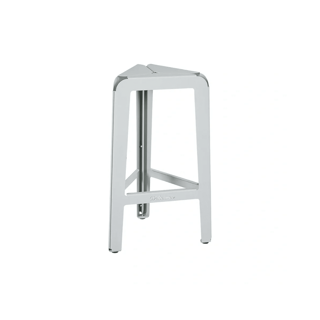 Bended stool high agaat grijs Weltevree