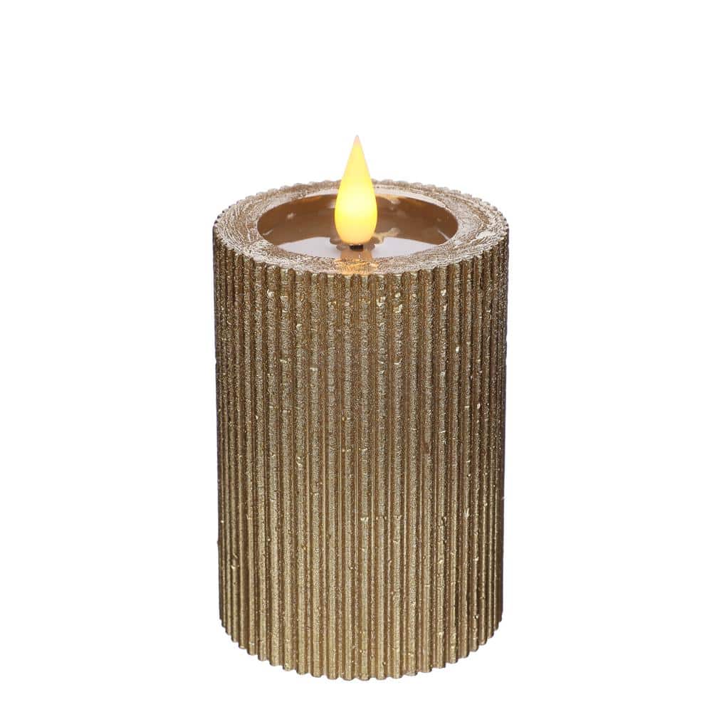 Trp Post Container Data Trp Post Id 24480 Pillar Candle Led Gold Trp Post Container