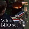 Ensemble de barbecue d'hiver